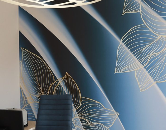 Système Imprimé mur et plafond textile tendu Arketex
