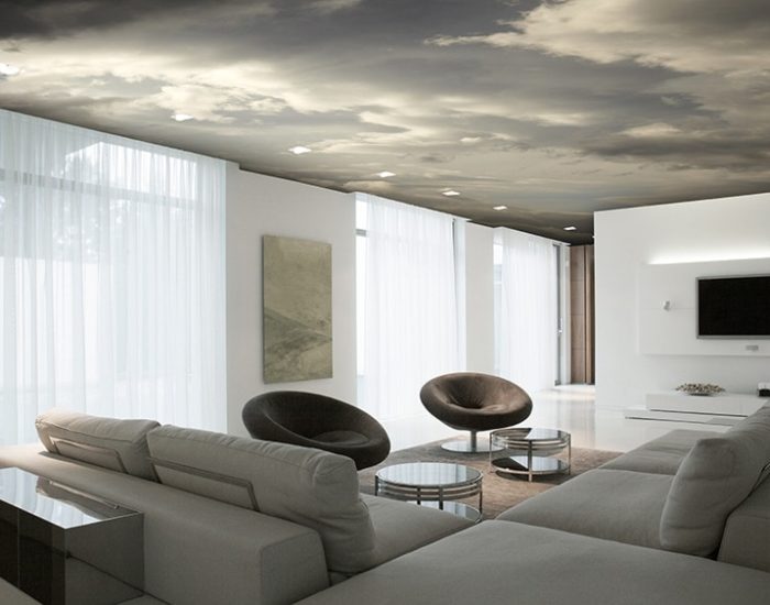 Système Imprimé mur et plafond textile tendu Arketex